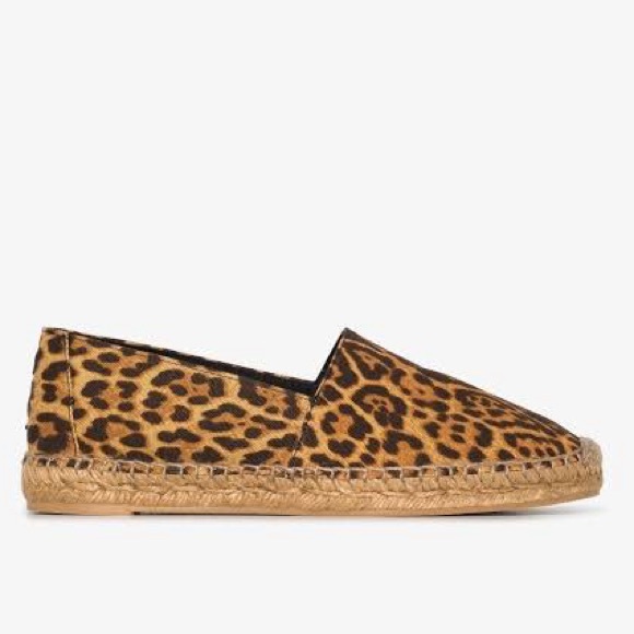 Saint Laurent Leopard Print Espadrilles - Picture 1 of 8